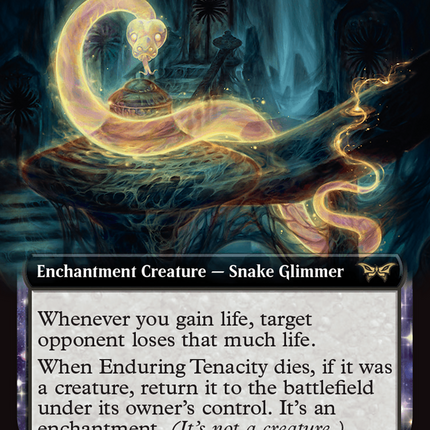 Enduring Tenacity (Extended Art) [Duskmourn: House of Horror] Foil