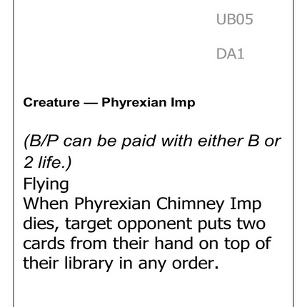 Phyrexian Chimney Imp [Unknown Event]