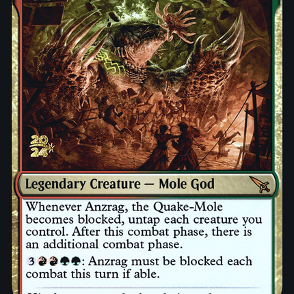 Anzrag, the Quake-Mole [Murders at Karlov Manor Promos] Prerelease Foil