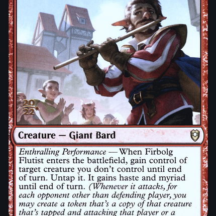 Firbolg Flutist [Battle for Baldur's Gate Promos] Prerelease Foil
