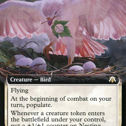 Nesting Dovehawk (Extended Art) [March of the Machine Commander] Foil