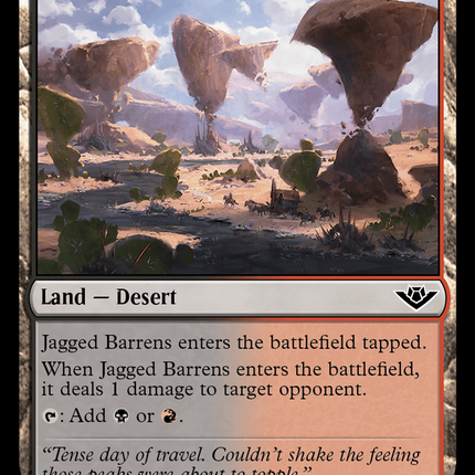 Jagged Barrens [Outlaws of Thunder Junction] Foil