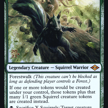 Chatterfang, Squirrel General [Modern Horizons 2 Promos] Prerelease Foil