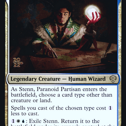 Stenn, Paranoid Partisan [Dominaria United Promos] Prerelease Foil