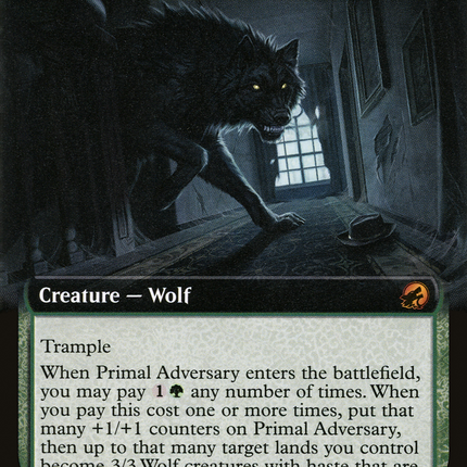 Primal Adversary (Extended Art) [Innistrad: Midnight Hunt]