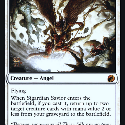 Sigardian Savior [Innistrad: Midnight Hunt Promos] Prerelease Foil