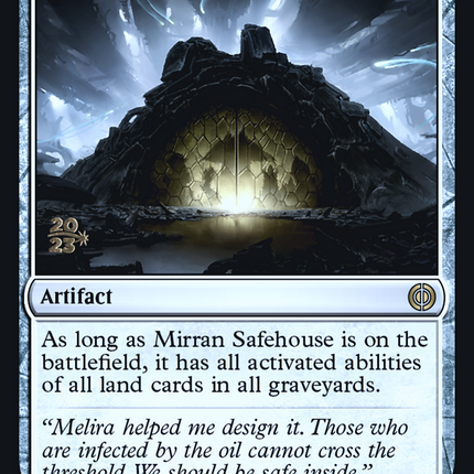 Mirran Safehouse [Phyrexia: All Will Be One Promos] Prerelease Foil