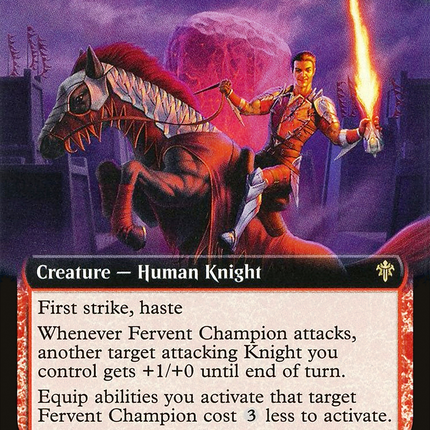 Fervent Champion (Extended Art) [Throne of Eldraine]