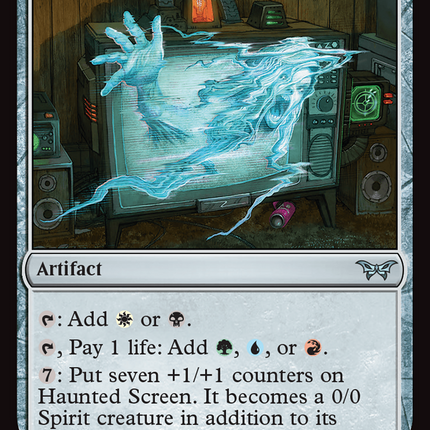 Haunted Screen [Duskmourn: House of Horror] Foil