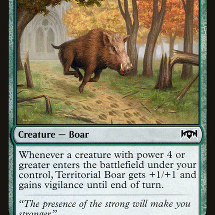 Territorial Boar [Ravnica Allegiance]
