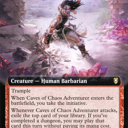 Caves of Chaos Adventurer (Extended Art) [Commander Legends: Battle for Baldur's Gate]