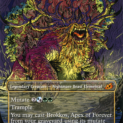 Brokkos, Apex of Forever (Showcase) (Borderless) [Ikoria: Lair of Behemoths]