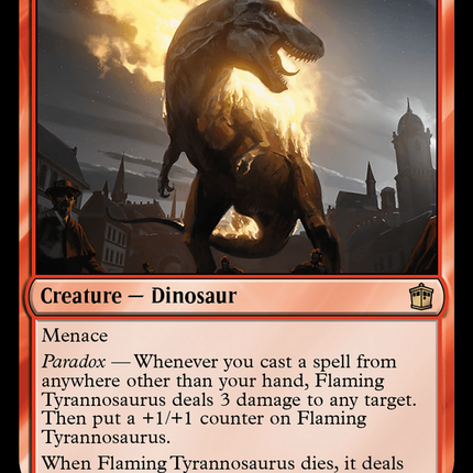 Flaming Tyrannosaurus [Doctor Who] Surge Foil