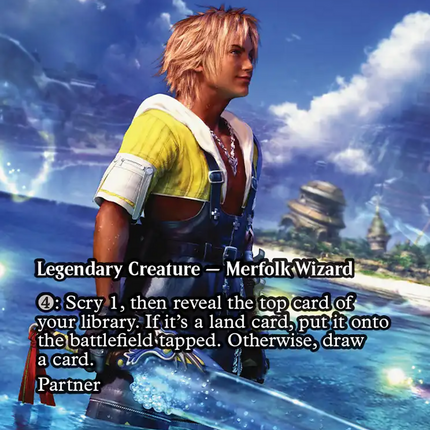Tidus, Zanarkand Fayth - Thrasios, Triton Hero (Showcase) [FINAL FANTASY: Through the Ages] Foil