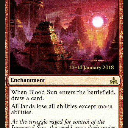 Blood Sun [Rivals of Ixalan Promos] Prerelease Foil
