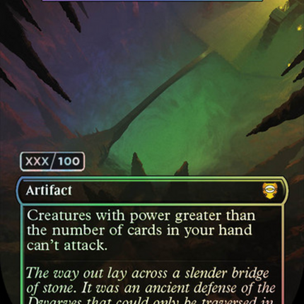 Ensnaring Bridge (Borderless) [Tales of Middle-earth Commander] Serialized Foil