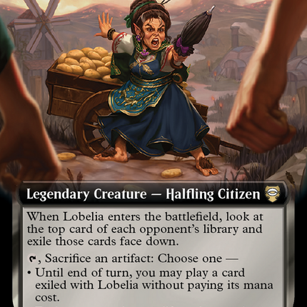 Lobelia, Defender of Bag End (Extended Art) [Tales of Middle-earth Commander]