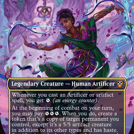 Saheeli, Radiant Creator (Borderless) [Commander: Aetherdrift]
