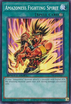 Amazoness Fighting Spirit [SBC2-ENH17] Common / Short Print 1st Edition
