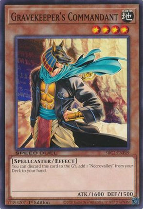 Gravekeeper's Commandant [SBC2-ENF09] Common / Short Print 1st Edition