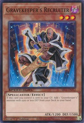 Gravekeeper's Recruiter [SBC2-ENF12] Common / Short Print 1st Edition