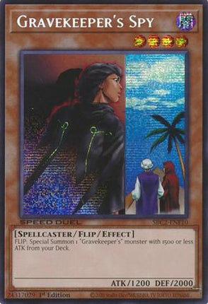 Gravekeeper's Spy  [SBC2-ENF10] Prismatic Secret Rare 1st Edition