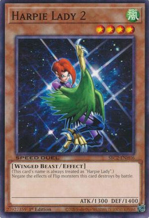 Harpie Lady 2 [SBC2-ENH06] Common / Short Print 1st Edition