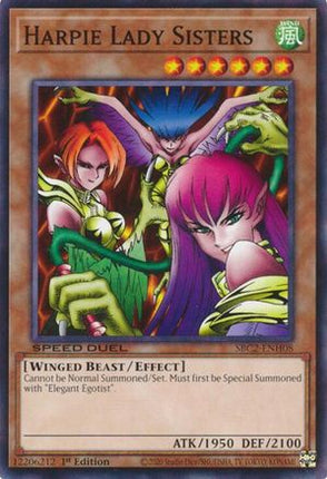 Harpie Lady Sisters [SBC2-ENH08] Common / Short Print 1st Edition