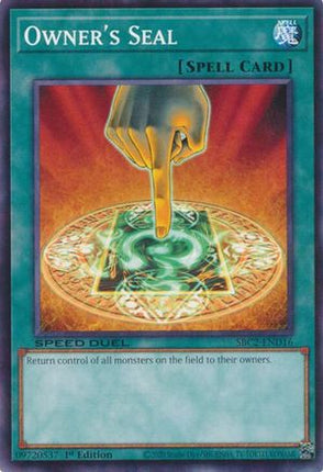 Owner's Seal [SBC2-END16] Common / Short Print 1st Edition