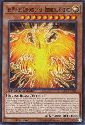 The Winged Dragon of Ra - Immortal Phoenix [SBC2-END02] Common / Short Print 1st Edition