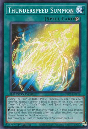 Thunderspeed Summon [SBC2-ENA16] Common / Short Print 1st Edition