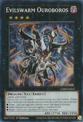 Evilswarm Ouroboros  [CRBR-EN047] Super Rare 1st Edition