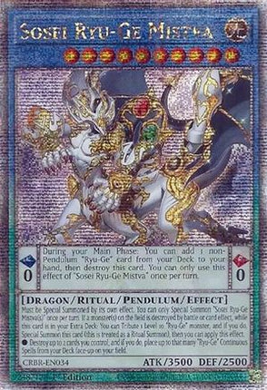 Sosei Ryu-Ge Mistva  [CRBR-EN034] Quarter Century Secret Rare 1st Edition