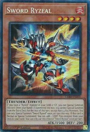 Sword Ryzeal  [CRBR-EN001] Collector's Rare 1st Edition