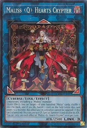 Maliss Q Hearts Crypter  [CRBR-EN020] Collector's Rare 1st Edition
