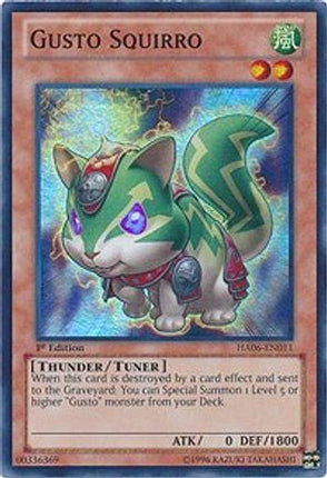 Gusto Squirro (Super Rare) [HA06-EN011] 1st Edition