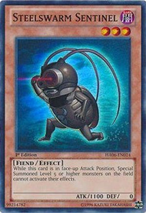 Steelswarm Sentinel (Super Rare) [HA06-EN014] 1st Edition