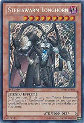 Steelswarm Longhorn (Secret Rare) [HA06-EN016] 1st Edition