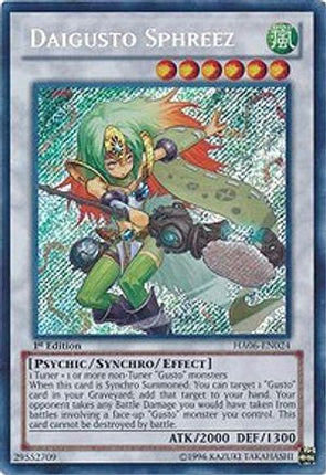 Daigusto Sphreez (Secret Rare) [HA06-EN024] Unlimited