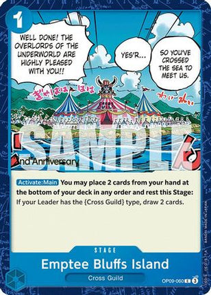 Emptee Bluffs Island (OP09-060) - Emperors in the New World: 2nd Anniversary Tournament Cards
