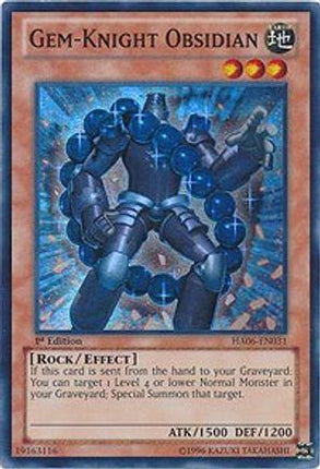 Gem-Knight Obsidian (Super Rare) [HA06-EN031] 1st Edition
