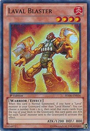 Laval Blaster (Super Rare) [HA06-EN036] 1st Edition