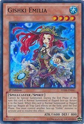 Gishki Emilia (Super Rare) [HA06-EN041] 1st Edition