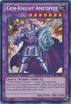 Gem-Knight Amethyst (Secret Rare) [HA06-EN047] Unlimited