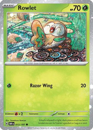 Rowlet - 013/197 (Cosmos Holo) [Miscellaneous Cards & Products] Holofoil