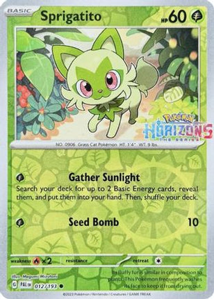 Sprigatito - 012/193 [Miscellaneous Cards & Products] Reverse Holofoil