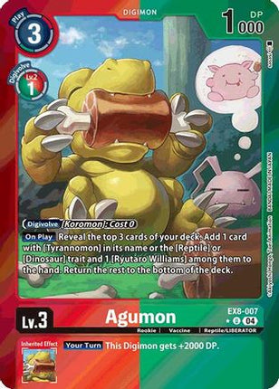 Agumon - EX8-007 (Limited Foil) [EX8-007] [Chain of Liberation] Foil