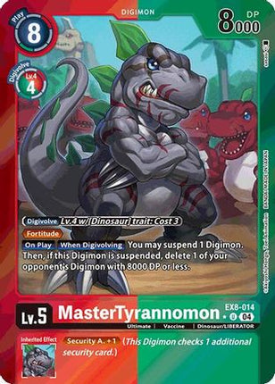 MasterTyrannomon (Limited Foil) [EX8-014] [Chain of Liberation] Foil