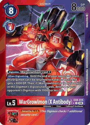 WarGrowlmon (X Antibody) (Limited Foil) [EX8-015] [Chain of Liberation] Foil