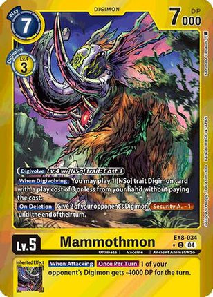 Mammothmon (Limited Foil) [EX8-034] [Chain of Liberation] Foil
